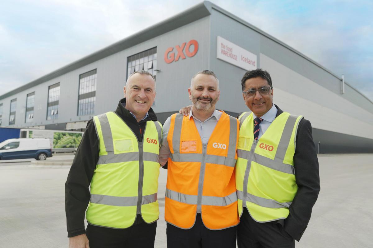 Tarsem Dhaliwal OBE (right), CEO at Iceland Foods, who grew up in Padgate, attended the opening