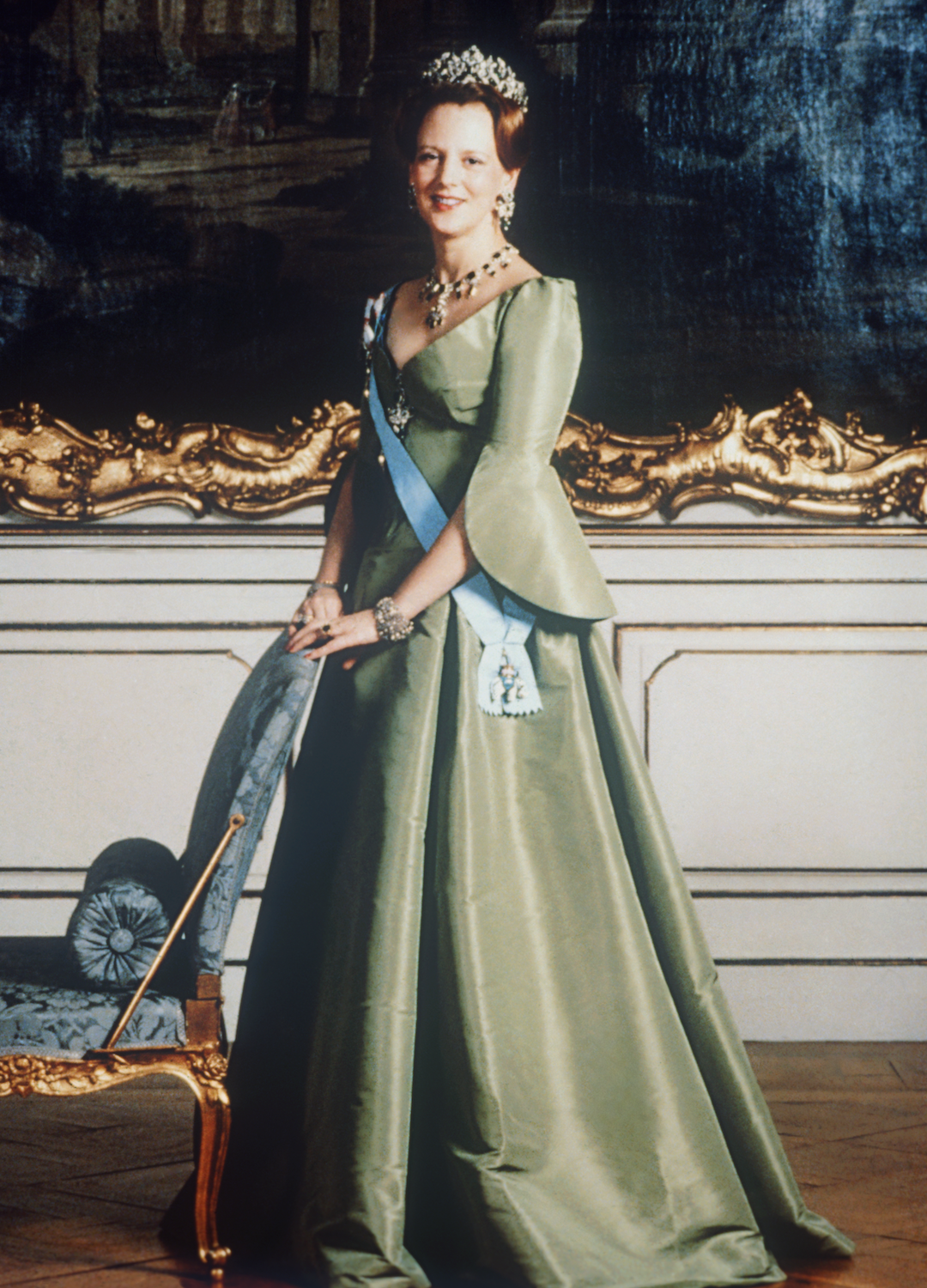 Queen Margrethe of Denmark poses on her 40th birthday on June 16, 1980