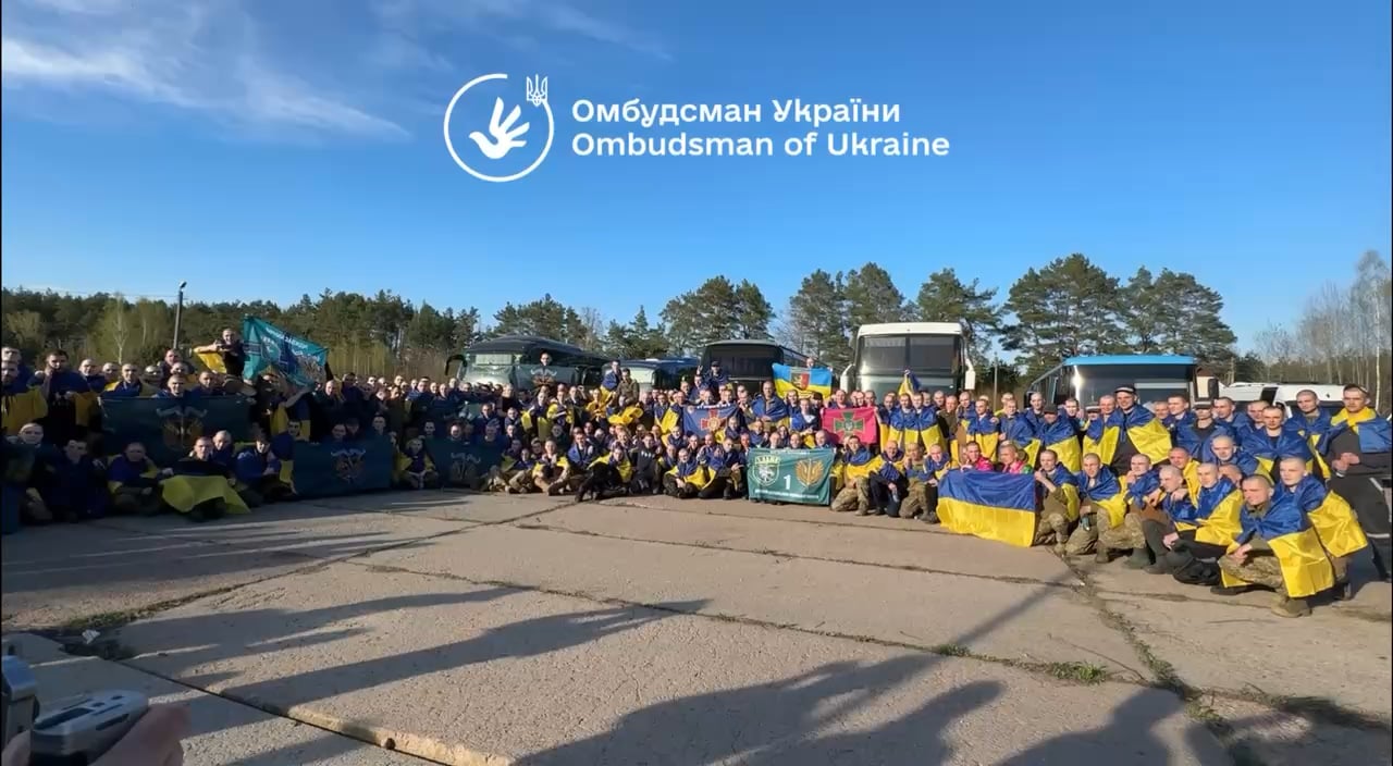 Morale is really high amongst returned Ukrainian POWs from today!