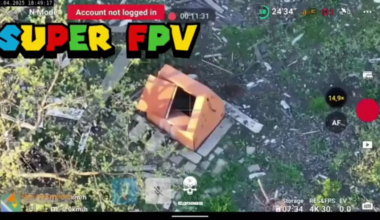Ukrainian FPV drone strikes a Russian soldier that's hiding in a well