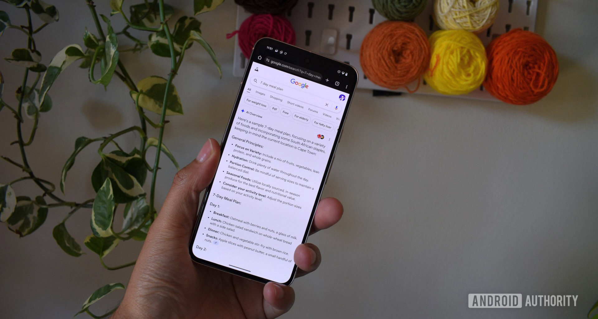 ai overview food chrome on android 1