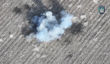 Ukrainian Marines "Madyar's Birds" team chased down and struck Russian armored vehicles and infantry using FPV drones, repelling attacks. Apr. 12, 2025
