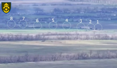 Massive Russian armored column and numerous enemy motorbikes destroyed by Ukrainian 31st Mechanized Brigade. Zaporizhzhia front, April 2025