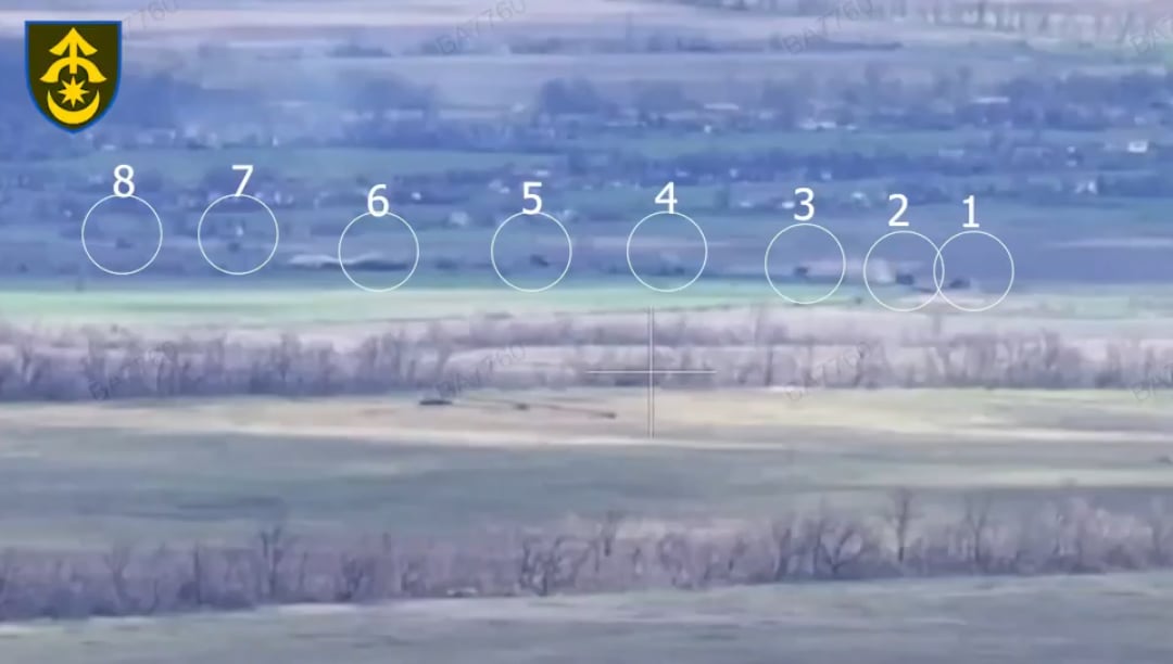 Massive Russian armored column and numerous enemy motorbikes destroyed by Ukrainian 31st Mechanized Brigade. Zaporizhzhia front, April 2025