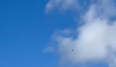 A Ukrainian soldier from the 47th Mechanised Brigade fires an "Igla" MANPADS to intercept an Iranian/Russian Shahed UAV.