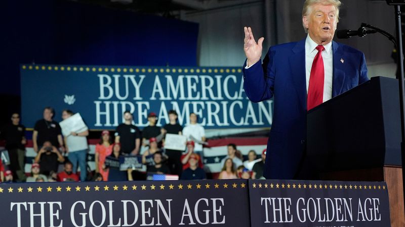 Michigan rally: Trump’s familiar grievances, an ebullient crowd and a difficult task ahead