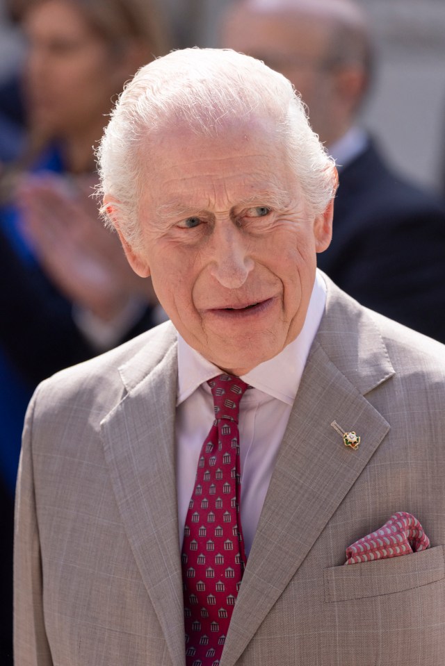King Charles III during an official visit.