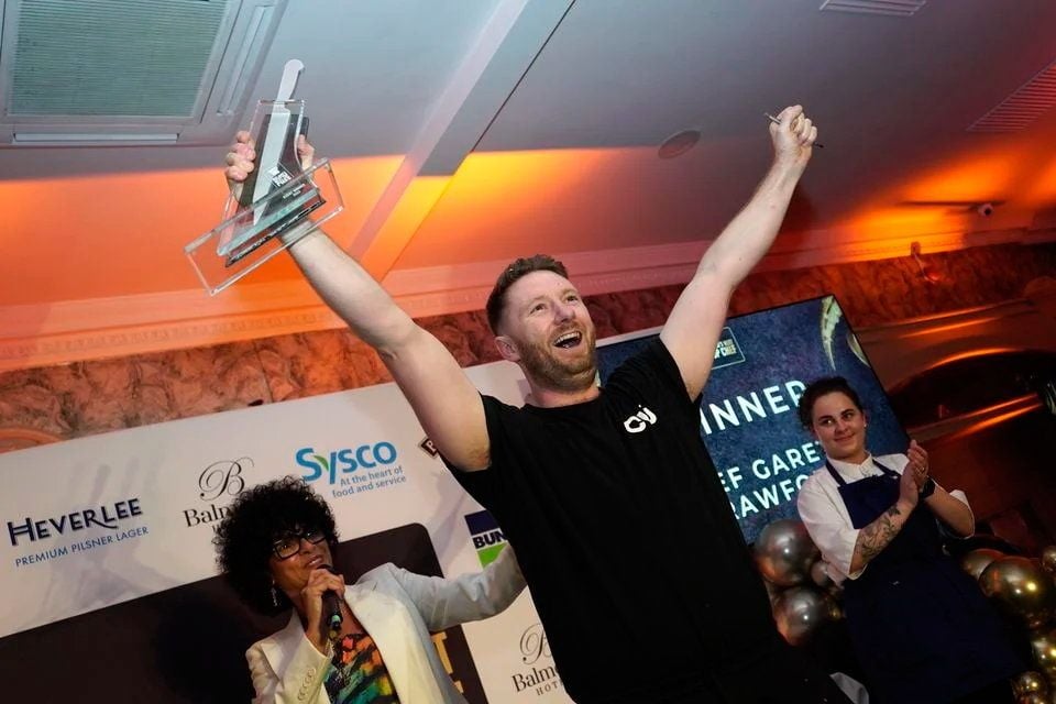 Gareth Crawford triumphed in a live cookery showdown to be named Ireland's Next Top Chef 2023