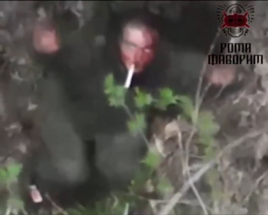 Russian soldier surrendered to the drone of the "Favorite" UAS unit of the 107th TDF Brigade. April 2025, location not disclosed.