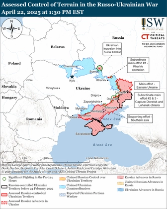 ISW Russian Offensive Campaign Assessment, April 22, 2025