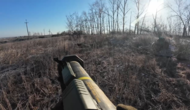 Kastus Kalinovsky's regiment fighters in firefight near Lyptsy, Kharkiv region [01.2025]