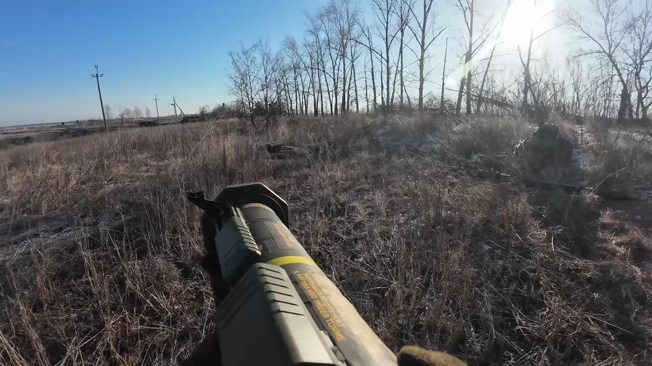Kastus Kalinovsky's regiment fighters in firefight near Lyptsy, Kharkiv region [01.2025]