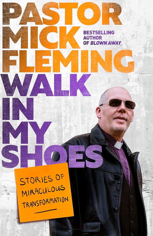 Book cover for "Walk in My Shoes" by Pastor Mick Fleming.