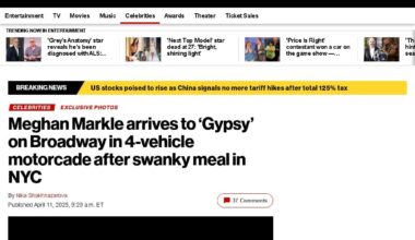 Meghan Markle saw “Gypsy” in NYC