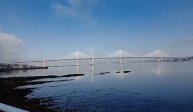 South Queensferry, calm waters on a spring day