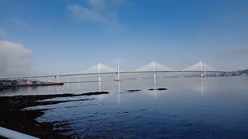 South Queensferry, calm waters on a spring day