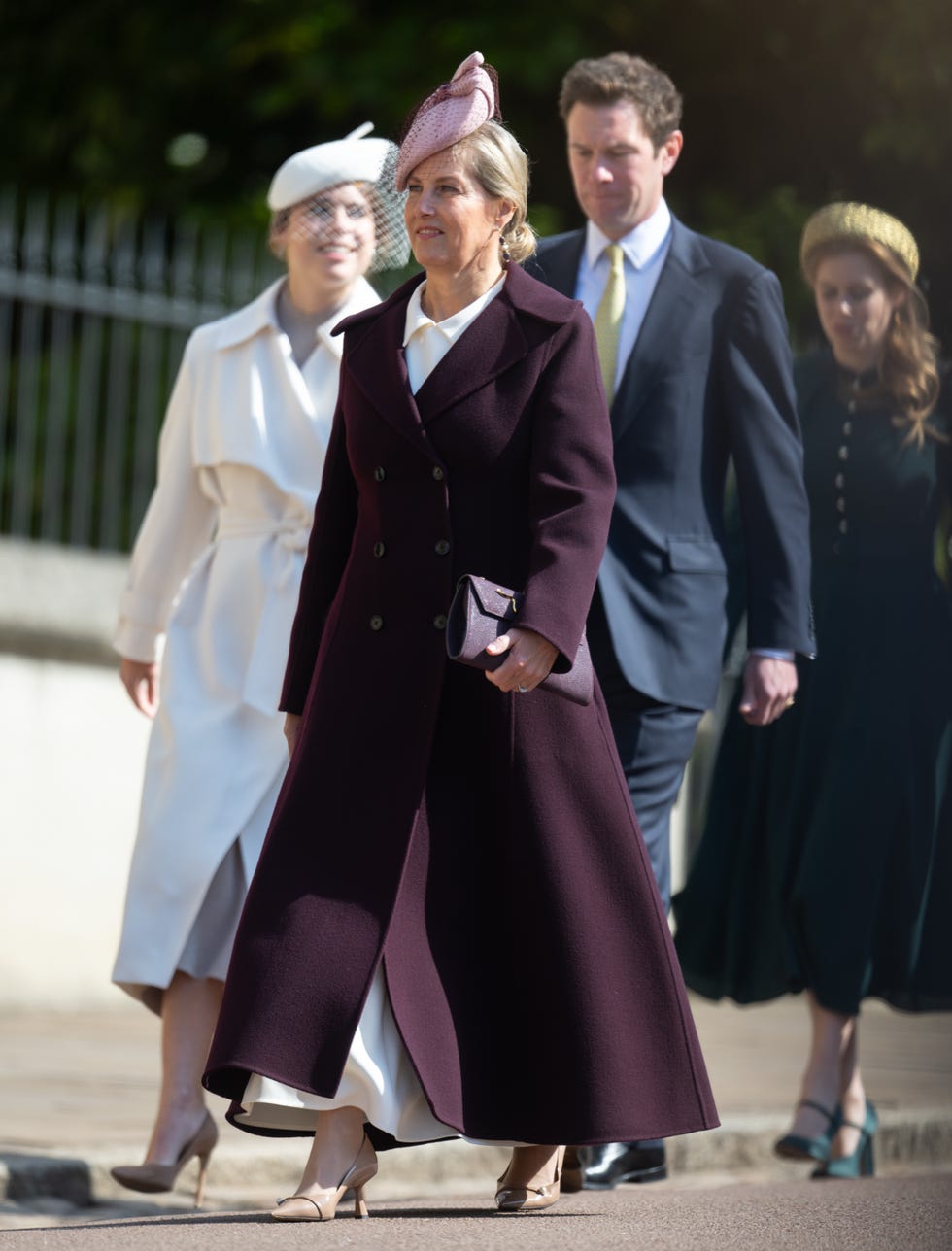 King Charles III And Queen Camilla Attend The 2025 Easter Service At St George's Chapel