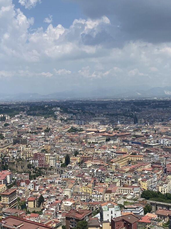 The view over Naples from the fortress