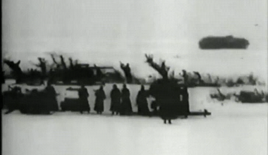 Human chain keeping 88mm guns fed during a Soviet attack in early 1942
