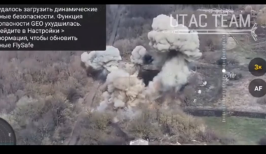 Ukrainian aviation destroyed Russian military position. Kursk Oblast (Russia). UTAC Team directed fire. April 2025