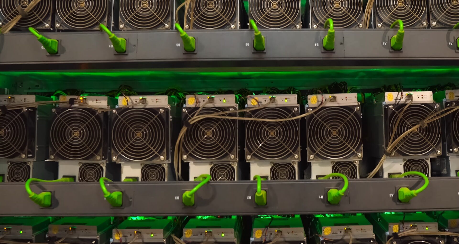 Each mining transaction drains a massive amount of electrical power from the grid.
