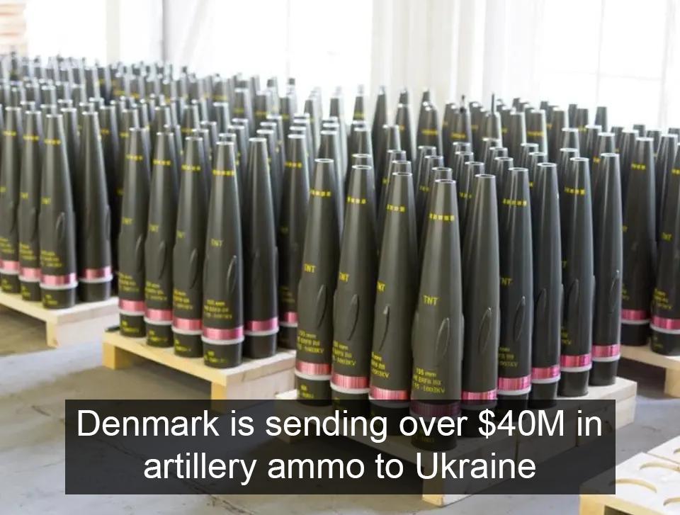 Denmark is sending over $40M in artillery ammo to Ukraine via Estonia. The aid aims to help Ukraine resist Russian aggression, with Denmark also backing long-term security and peacekeeping efforts.
