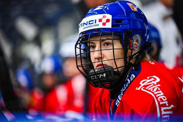 Aneta Tejralová během utkání proti Finsku