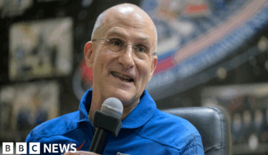 Oldest serving US astronaut returns to Earth on 70th birthday