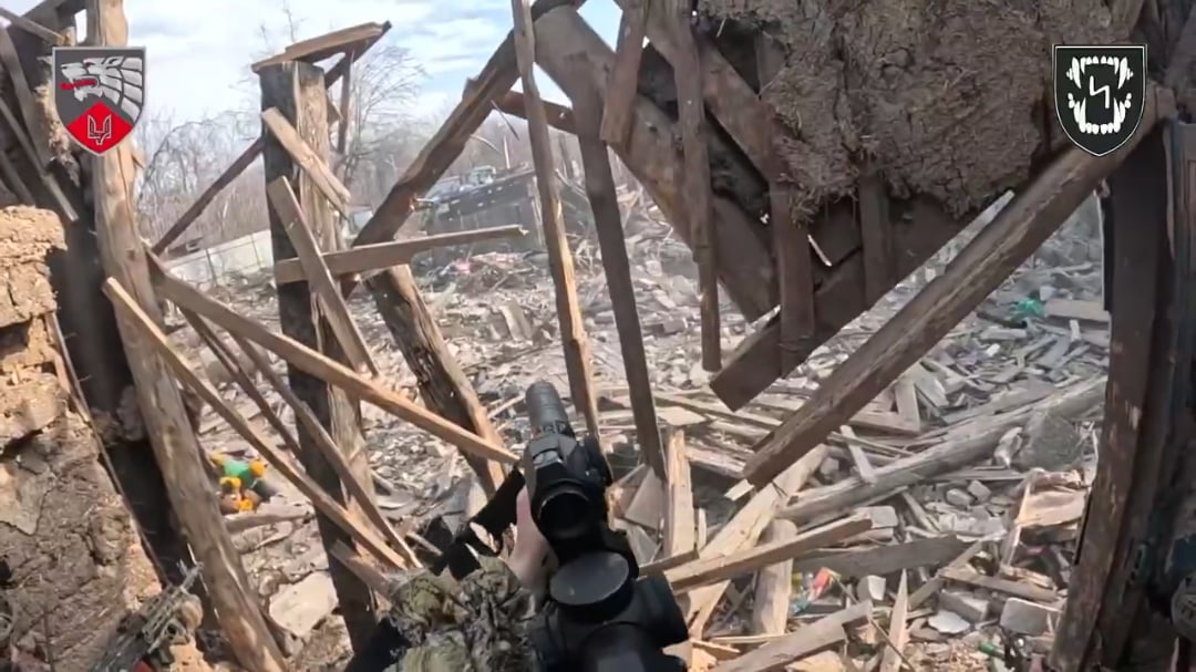 Ukrainian 3rd Special Purpose Regiment cleared buildings + shelters. Pokrovsk direction. April 2025