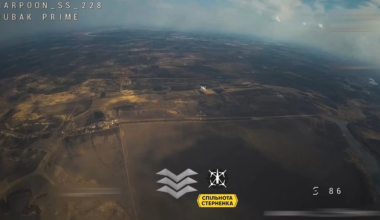 High-res footage of another Russian Lancet UAV getting intercepted by an FPV pilot in the skies over Ukraine.