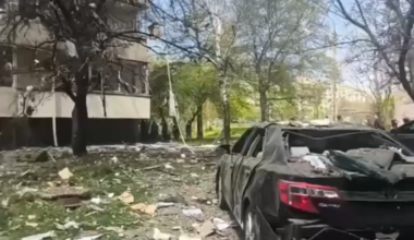 Russian army hit a block house in Zaporizhia