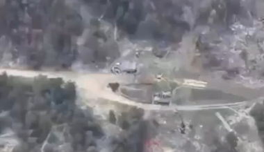 Ukrainian airforce hitting command post Russian 81st self-propelled Artillery Regiment