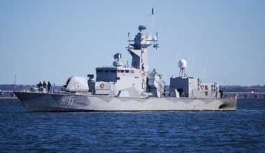 La corvette suédoise HMS Stockholm.