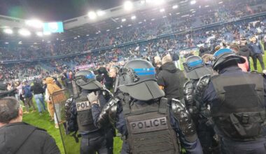Banderoles, envahissement de terrain... après la relégation du SM Caen, la déroute jusqu'au bout