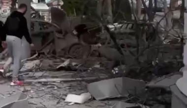 Aftermath of Russian ballistic missile attack on Sumy city. 34 people died include 2 kids and more 80 are injured
