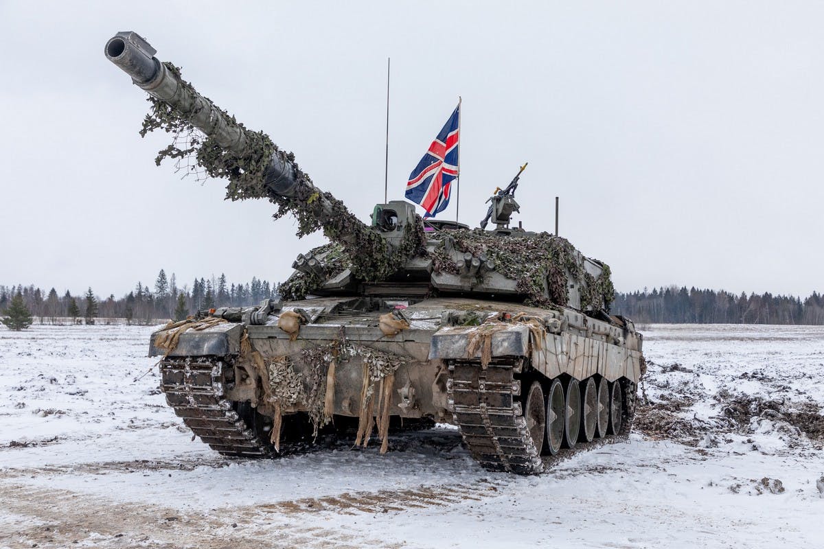 Britain’s armoured presence on the Russian border