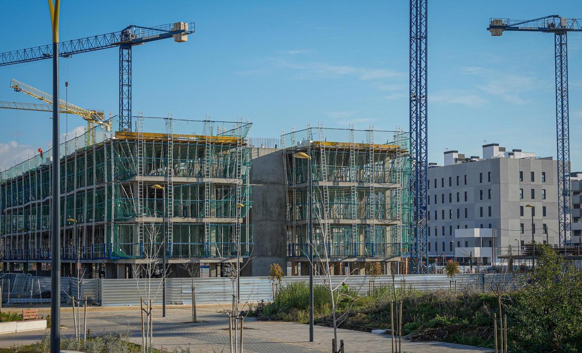 Promoción de viviendas en construcción