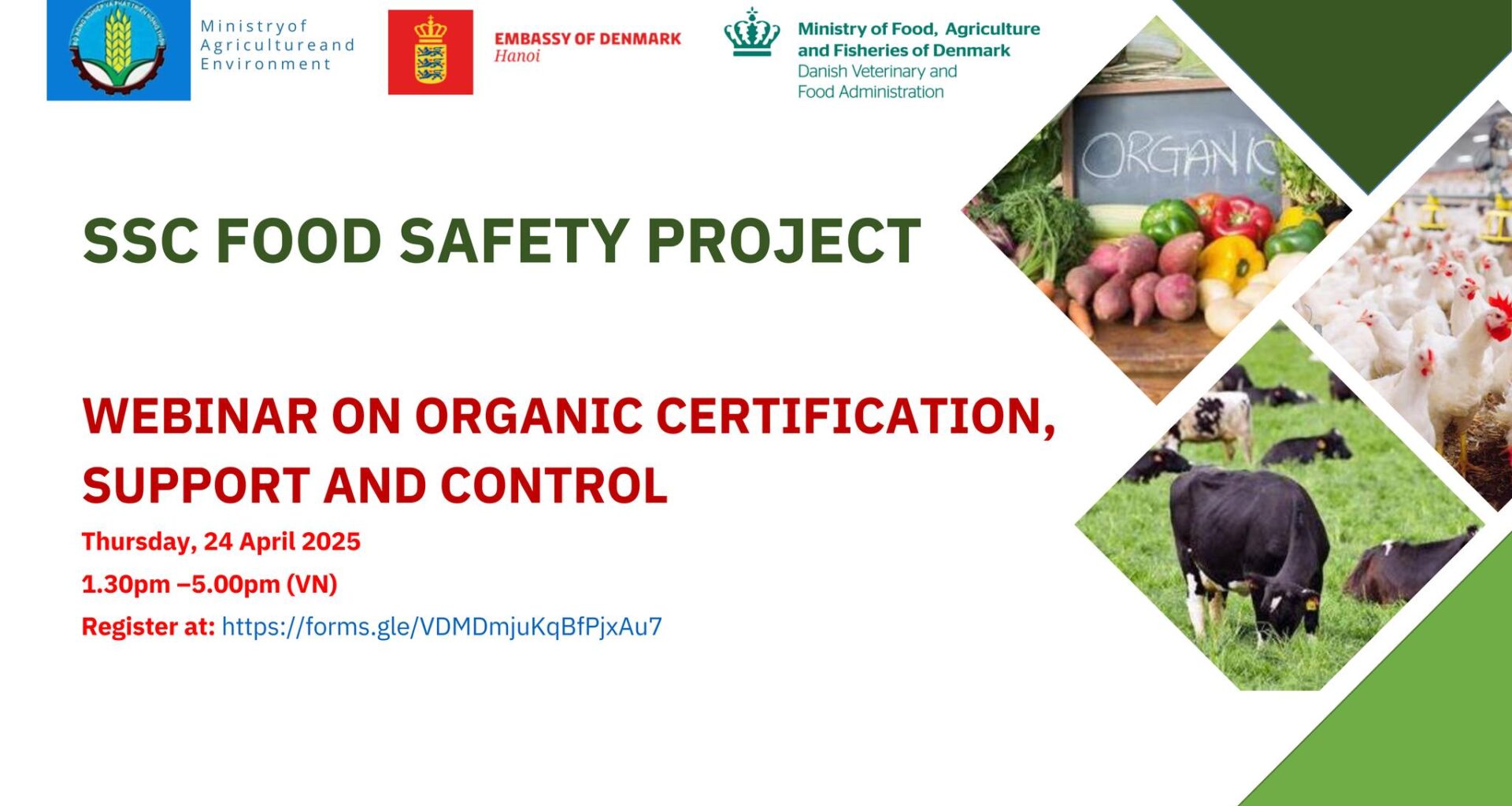 Denmark-Vietnam webinar on organic agriculture