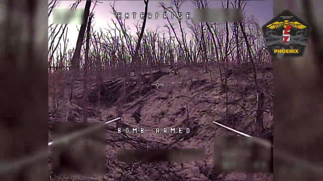Ukrainian fiber optic drone operators of the 5th Assault Brigade's Phoenix unit took out a Russian sniper in a ghillie suit. Chasiv Yar direction. April 26, 2025