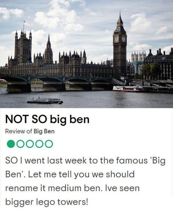 Big Ben review.