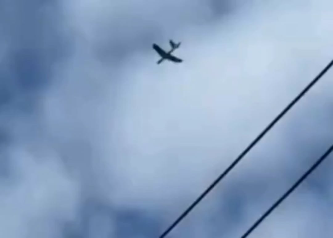 Today, a Ukrainian UAV attacked a building with equipment on the roof in Belgorod.