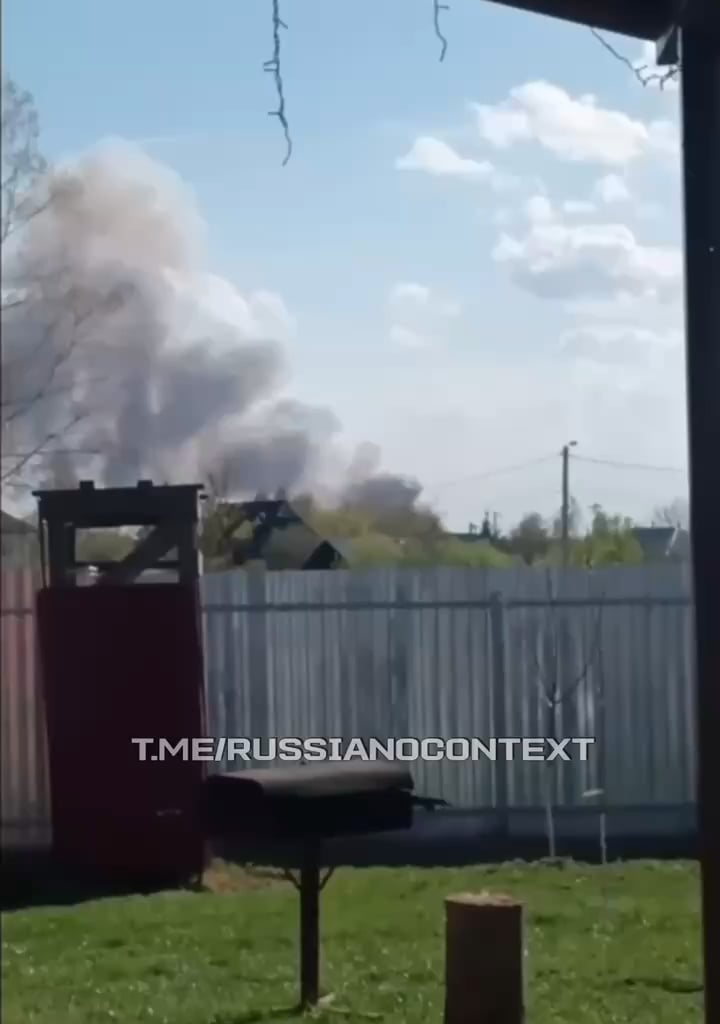 Moment of the secondary massive explosion of the 51st GRAU arsenal in Barsovo, russia