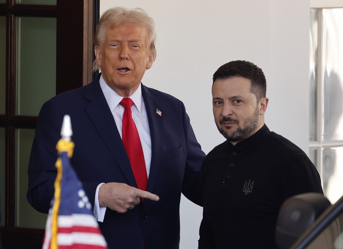 Donald Trump and President Volodymyr