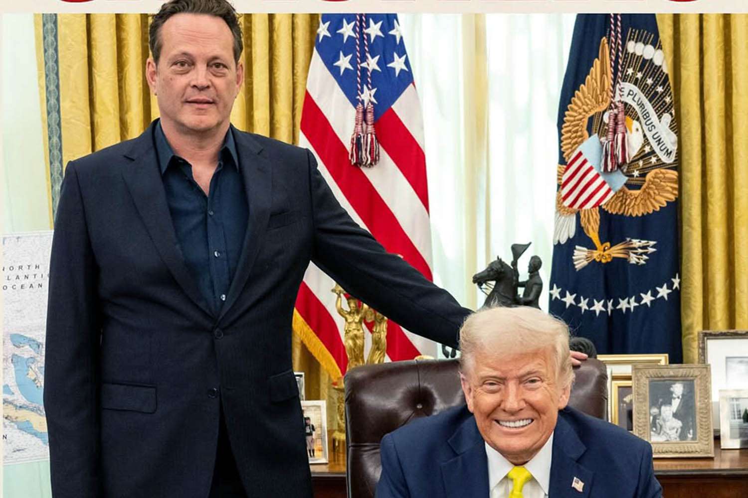 Vince Vaughn Visits Donald Trump, POTUS Account Reacts: 'White House Crashers'