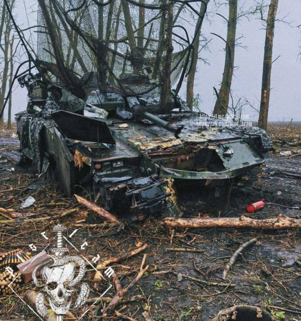 Swedish CV-90 destroyed in the Kursk region.