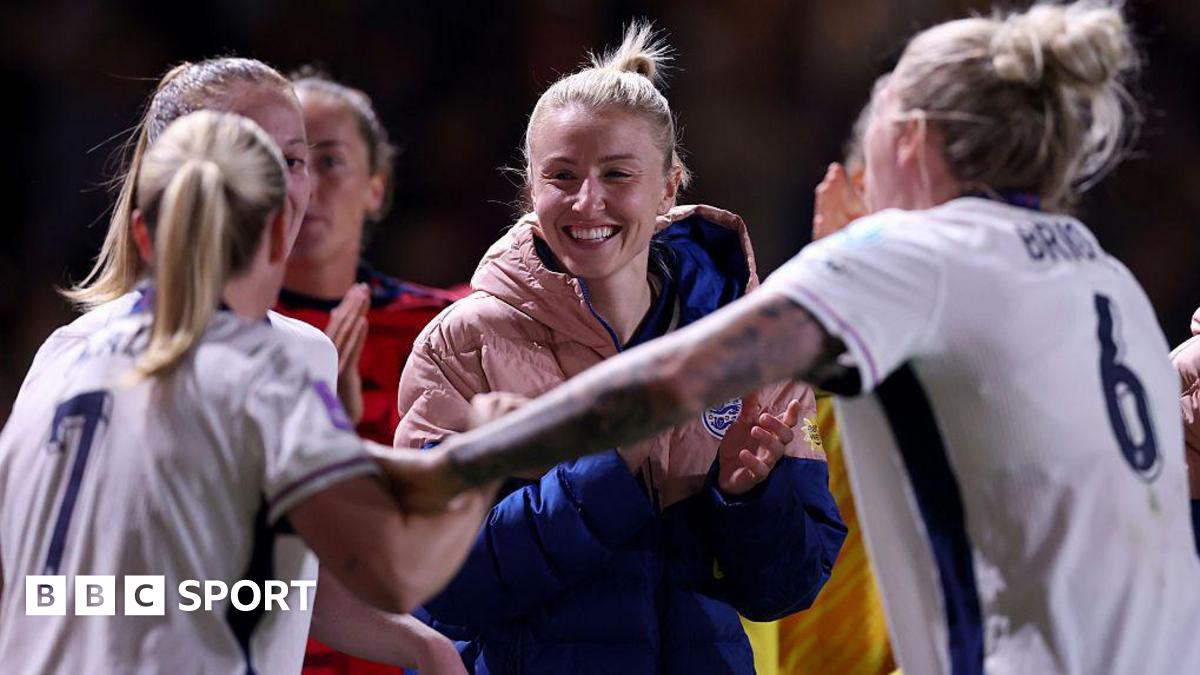 England players celebrate