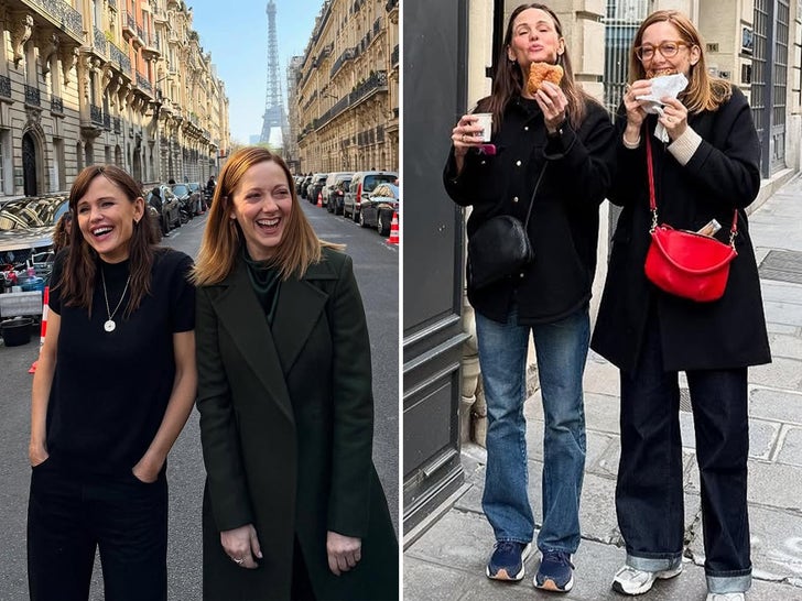 Jennifer Garner and Judy Greer Take Over France