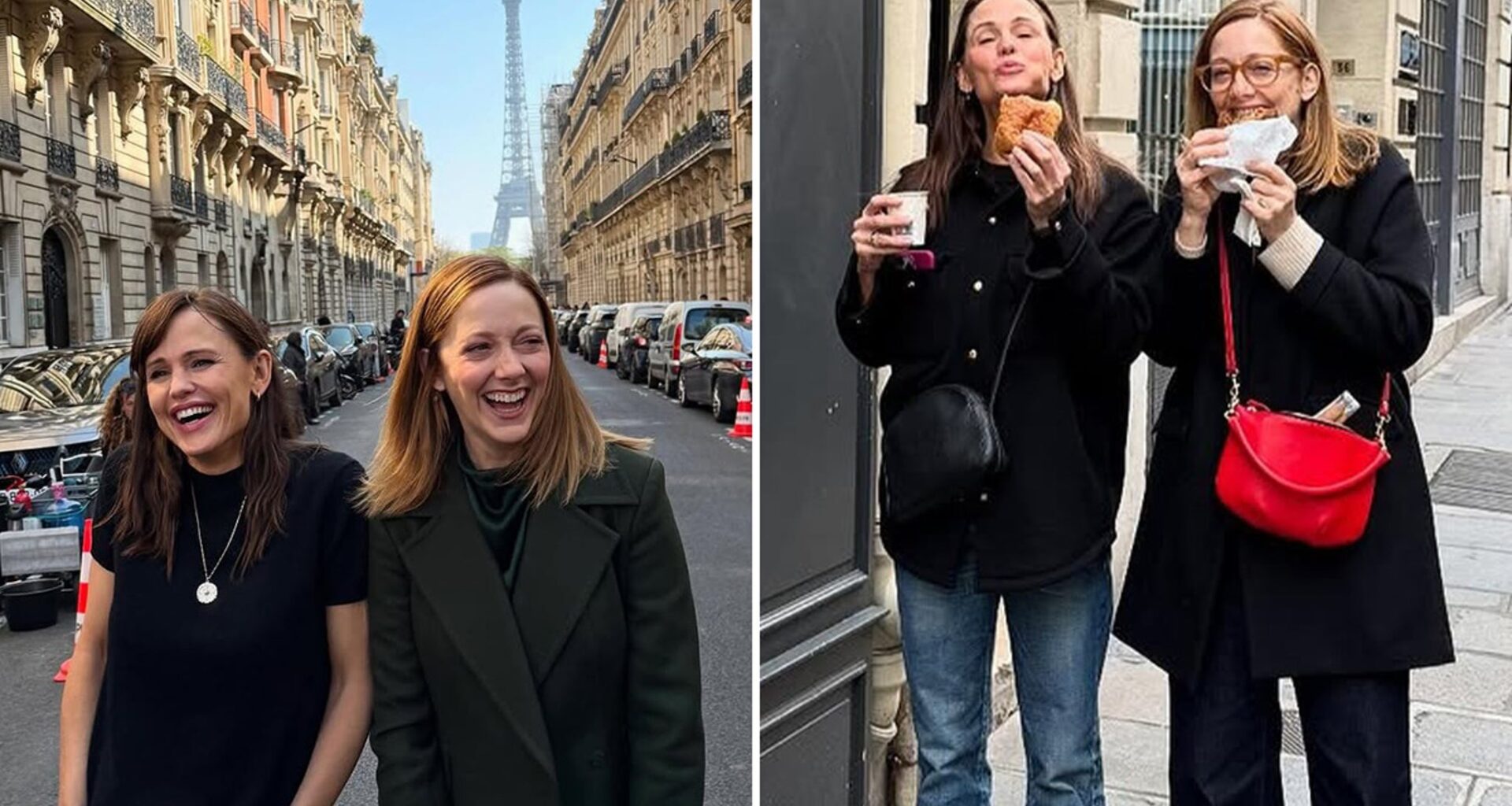 Hollywood Besties Jennifer Garner and Judy Greer Reunite in France