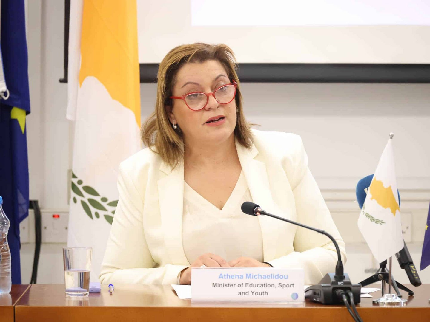 education minister, michaelidou, athena michaelidou