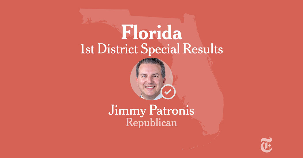 Florida First Congressional District Special Election Results 2025: Valimont vs. Patronis
